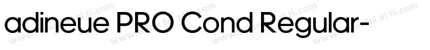 adineue PRO Cond Regular字体转换